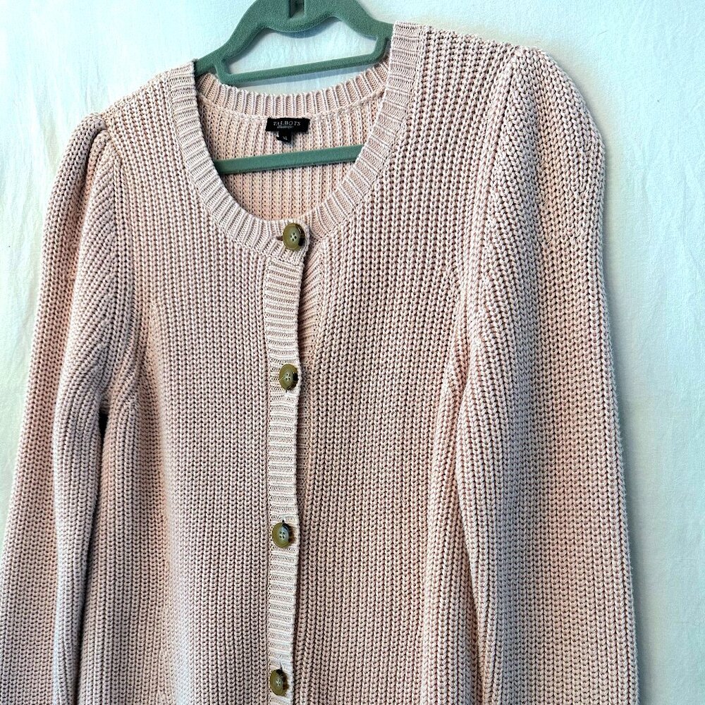 Pale Pink Talbots Cardigan Sweater
